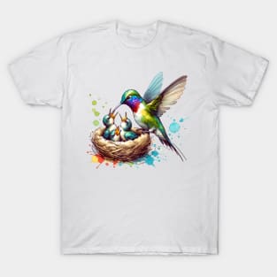 Hummingbird Feeding Its Chicks T-Shirt